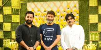 Jr NTR Trivikram NTR28 Pawan Kalyan at Movie Launch Event Photos